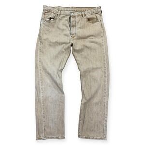 Levi's‎ Pants Men's 36x30 Beige 501 Button Fly Jeans Denim Straight Leg Classic
